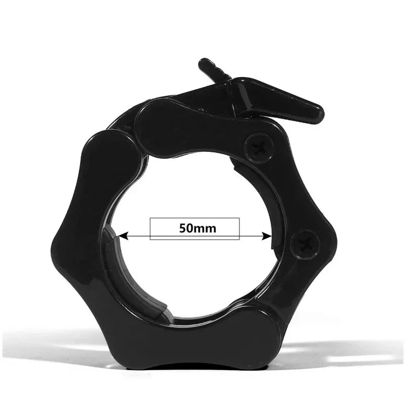 1Pair 50MM Spinlock & Collar Lock Clips For Weightlifting Bar - Quick Release Dumbbell Clamps