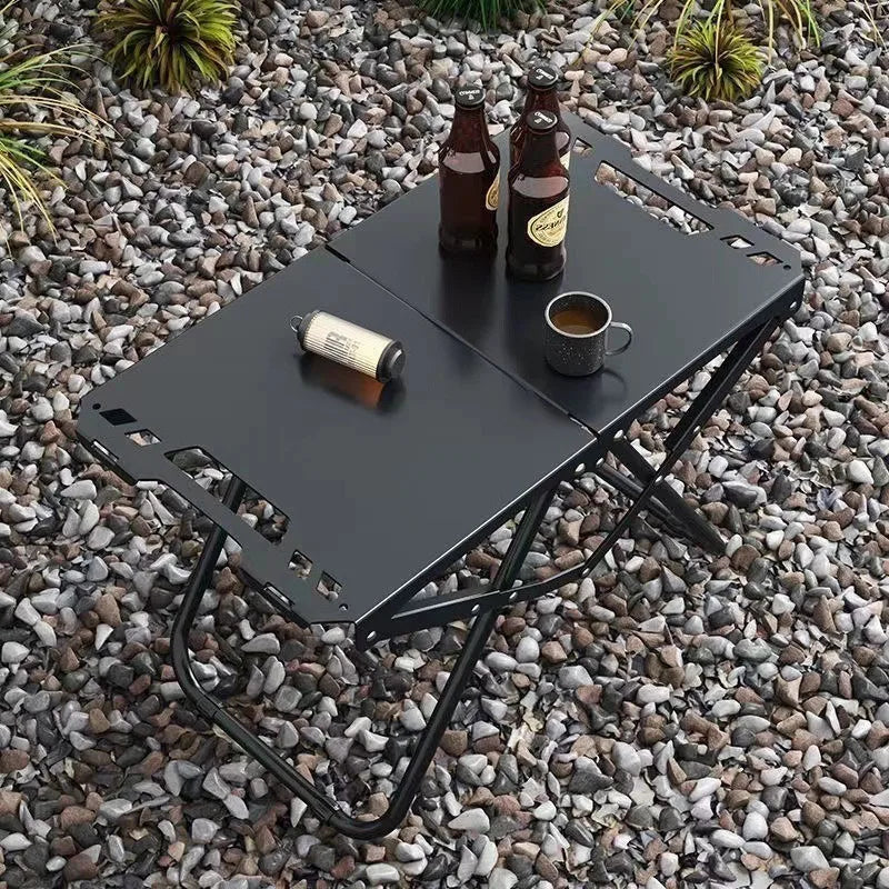 Portable Picnic Table Tactical Style Camping Table Foldable Expandable Outdoor Camping Hiking Furniture