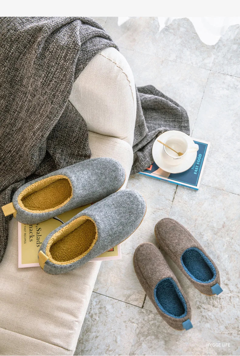 Women's Winter Warm Plush Slippers Slip-On Suitable For Indoor Outdoor and Bedroom Use Fluffy Classic Cotton Slippers For Ladies