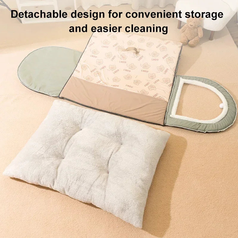 Winter Dog Kennel Warm Dog House Mat Detachable Washable Dogs Bed Nest Deep Sleep Tent for Medium Large Dogs House dog Supplies