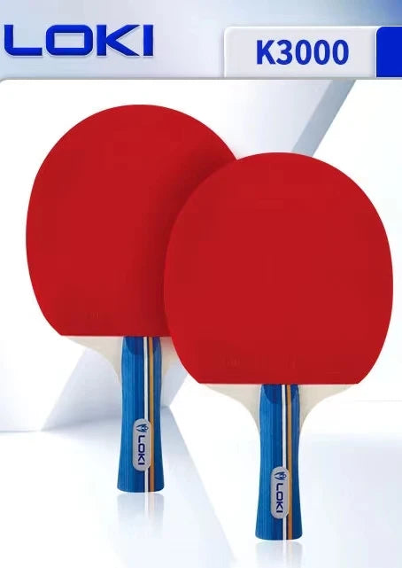 K5000 K3000 K1000 Table Tennis Racket Set 2pcs Home Entertainment Ping Pong Rackets with Blue Colour Ping Pong Rubber