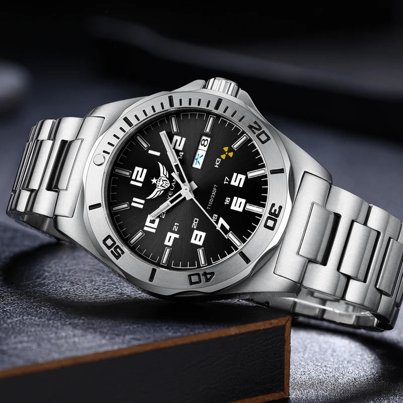 YELANG Watch Men's 44MM Mechanical Wristwatches Luxury Sapphire Glass AR Coated Automatic Watches 10BAR Waterproof Watch For Men