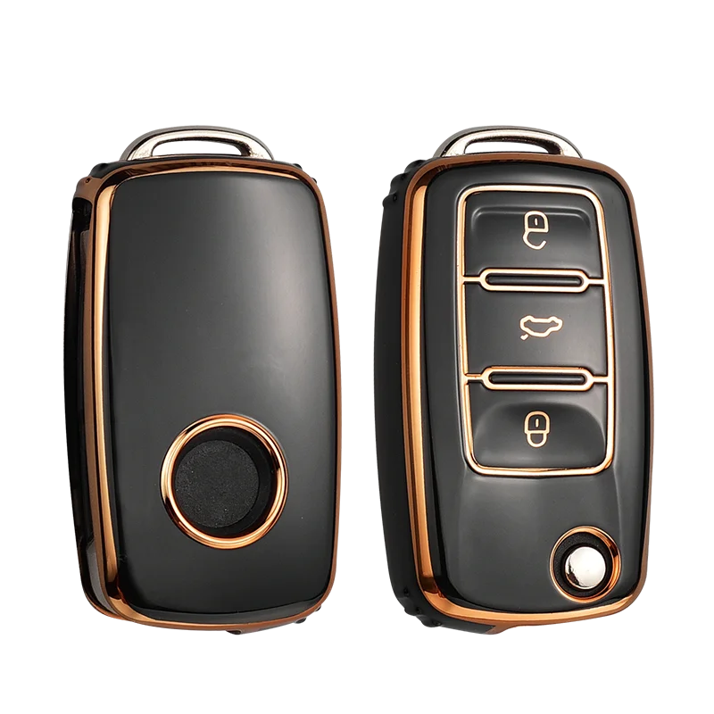 TPU Car Key Case Cover for VW Volkswagen Polo Tiguan Passat B5 B6 B7 Golf 4 5 6 MK6 Jetta Lavida Skoda Octavia Seat Leon Altea