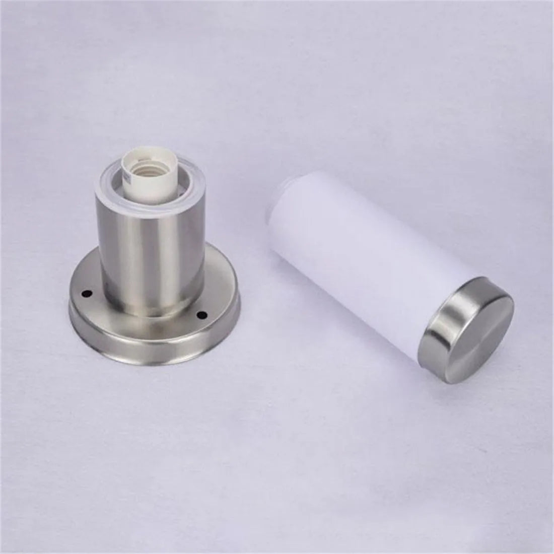 Outdoor White PC Frosted Acrylic Shade Pillar Lamp Landscape Corridor Porch Path Post Light Lamp Pillar Bollard Light for Home