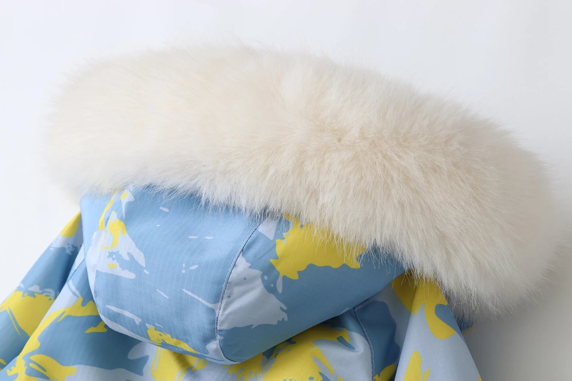 Kid's Snowboard Clothing 2024 Winter Children's Snow Suit Girls Floral Printed Ski Suit Boys Fur Lining Hooded Snowboard Coats 4-6Y Unisex