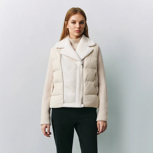 Women's High-Quality Winter Luxury BC Warm & Thick White Duck Down Jackets, Down Vest Coats For Ladies