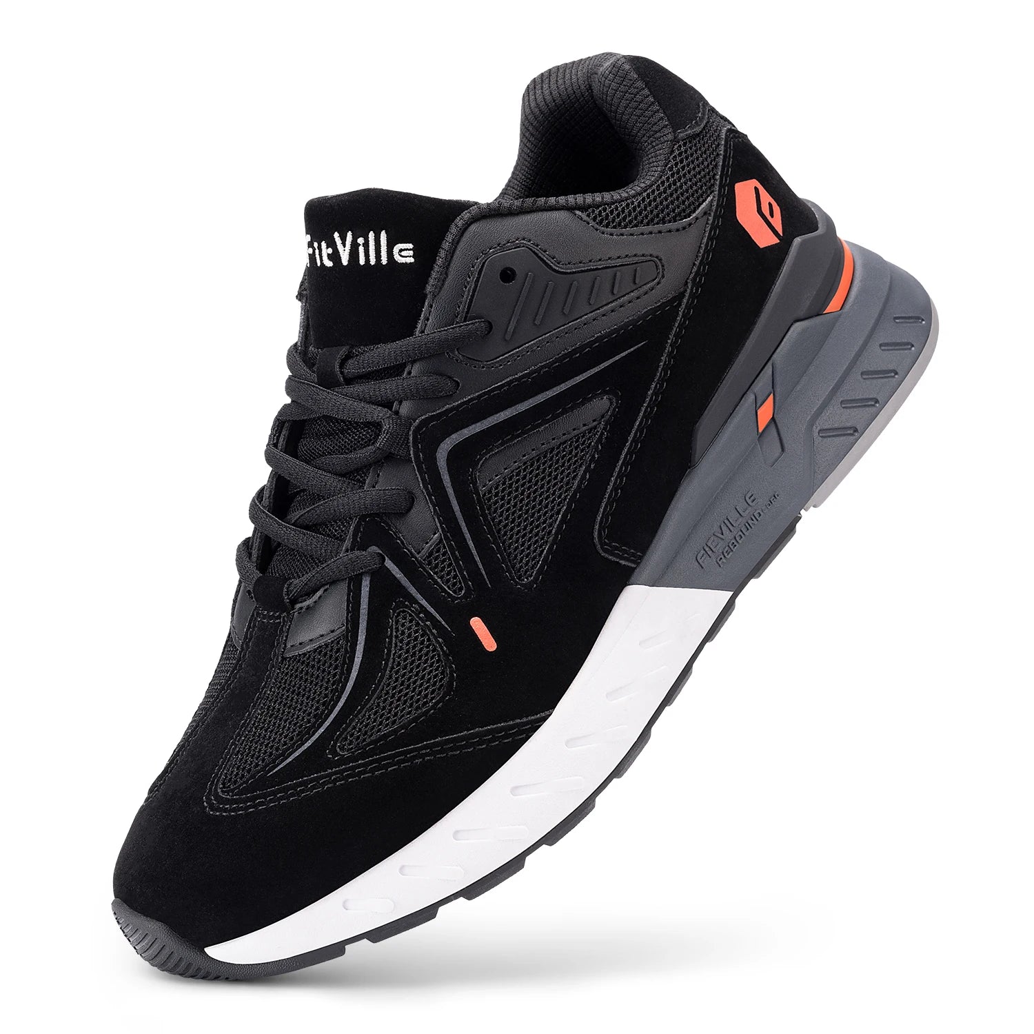 Men's Extra Wide, Lightweight & Non-Slip Running / Walking Shoes - Sneakers For Flat Feet, Arch Fit & Heel Pain Relieve