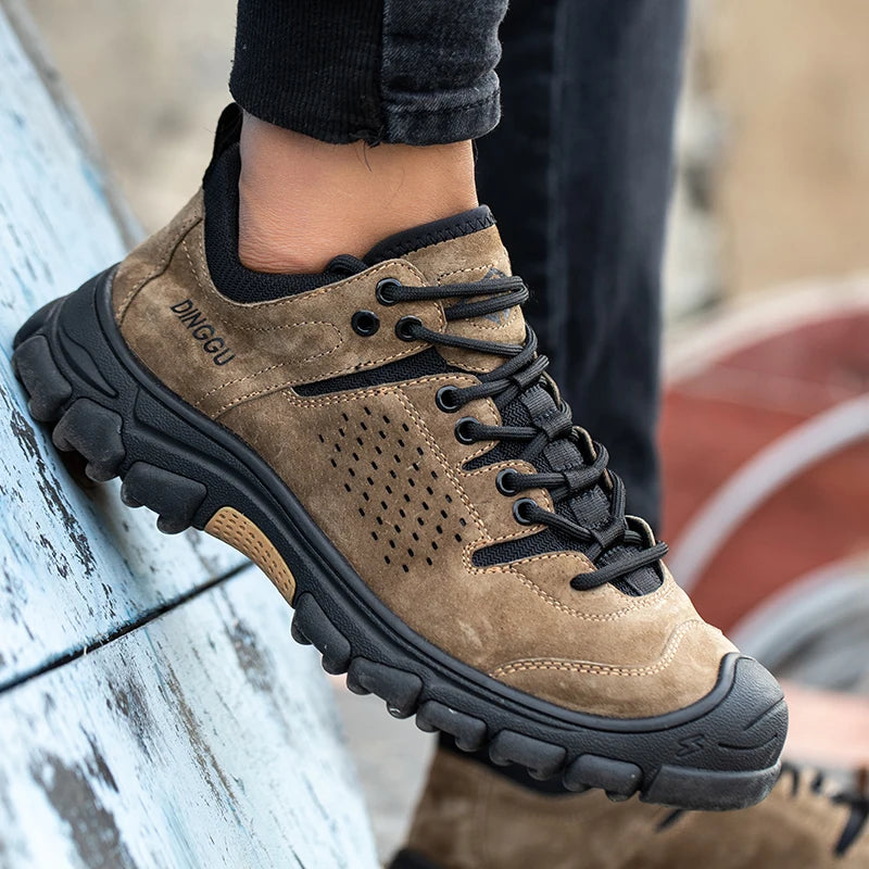 EOCENE Men’s Steel Toe Safety Work Shoes – Lightweight Anti-Smash & Puncture-Resistant Industrial Sneakers