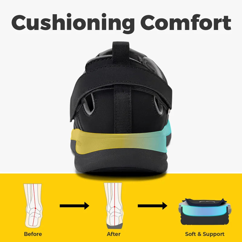 Women's Mary Jane Casual Shoes Sandals Widened Toe For Swollen Feet Lightweight Breathable Outdoor Elderly Shoe Sandals