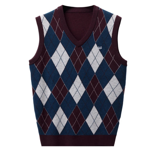 Unisex Autumn and Winter Warm Vest, Stylish Slim-Fit V-neck Sweater Stretch Suitable For Students S-3XL