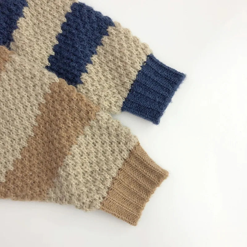 Kids Sweaters Fashion Boys Knit Cardigans Girls Sweater Coat 1-6Y Unisex