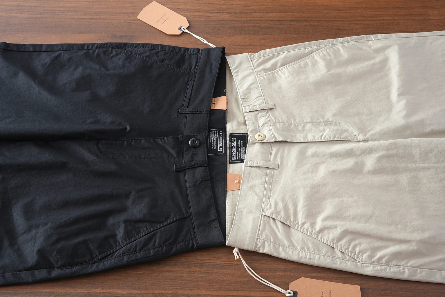 2025 Zomer Nieuwe Amerikaanse Retro Dunne Micro-Elastische Casual Broek Heren Eenvoudige 97% Katoenen Slim CHINO Business Rechte Broek