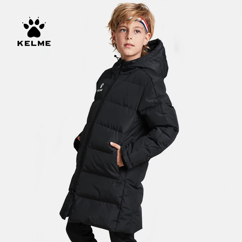 Kids Cotton Clothing Winter Long Jacket Sports Hooded Outwear Baby Children Windproof  Warm Outdoor Cotton Coat 3883405