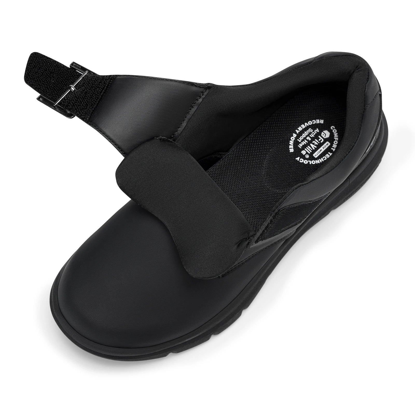 Men's Leather Shoes Wide Shoes for Swollen Feet Men's Diabetic Walking Shoes for Outdoor Business Walking Shoe