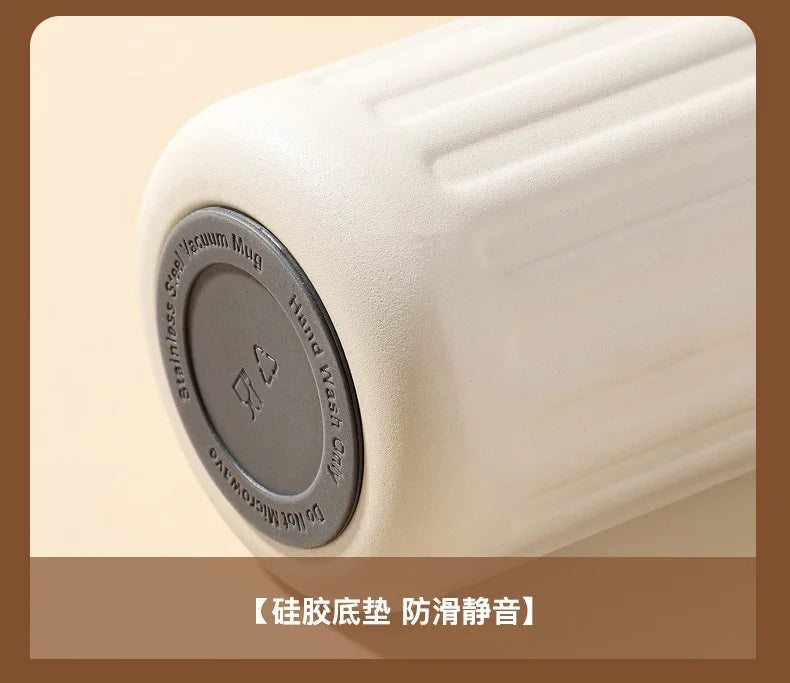 316 SS Smart Vacuum Insulated Thermos Flask - 24/12Hr Hot/Cold Retention, Leakproof, Minimalist Design, Travel Coffee Mug for