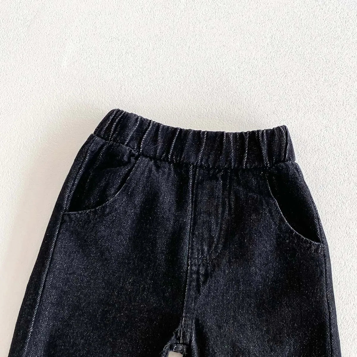 Kid's Trousers Base Colour Children Soft Denim Pants Boys Jeans Girls Solid Skinny Pants 1-6Y Unisex