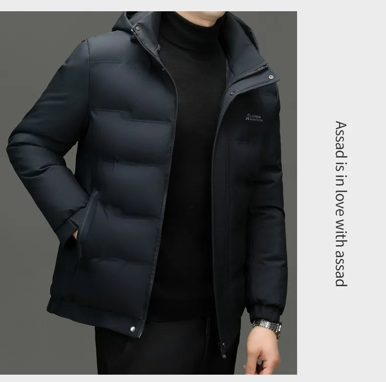 Men's Top Grade Designer Winter Brand Parka Jacket Casual Fashion Windbreaker Hooded Thick Bubble Male Coats