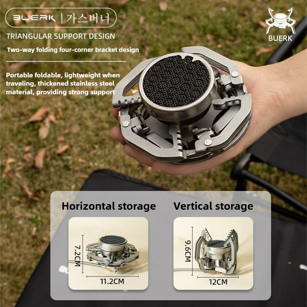 Outdoor Infrared burner Outdoor mini Stove Camping Cooking Ultralight Folding Mini Burner Camp Cooking Supplies