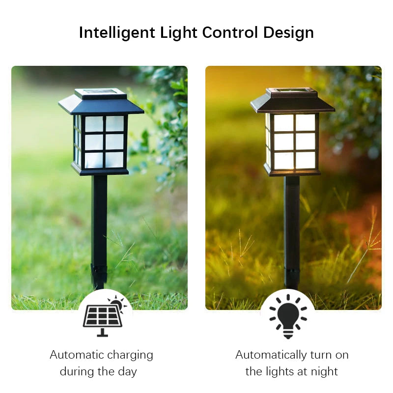 2-pack zonne-padverlichting, waterdichte buitenlamp op zonne-energie voor tuin, terras, looppad, oprit, kampeerdecoratie