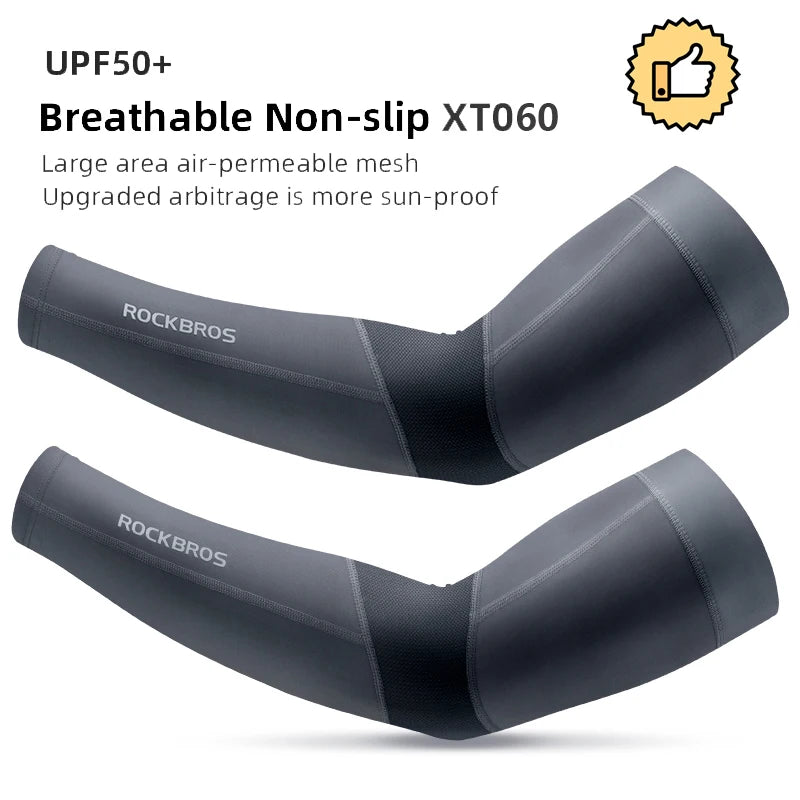 Ice Fabric Running Camping Sleeves Breathable Sleeve Quick Dry Arm Protect UV400 Arm Cover Summer Sports Safety Gear