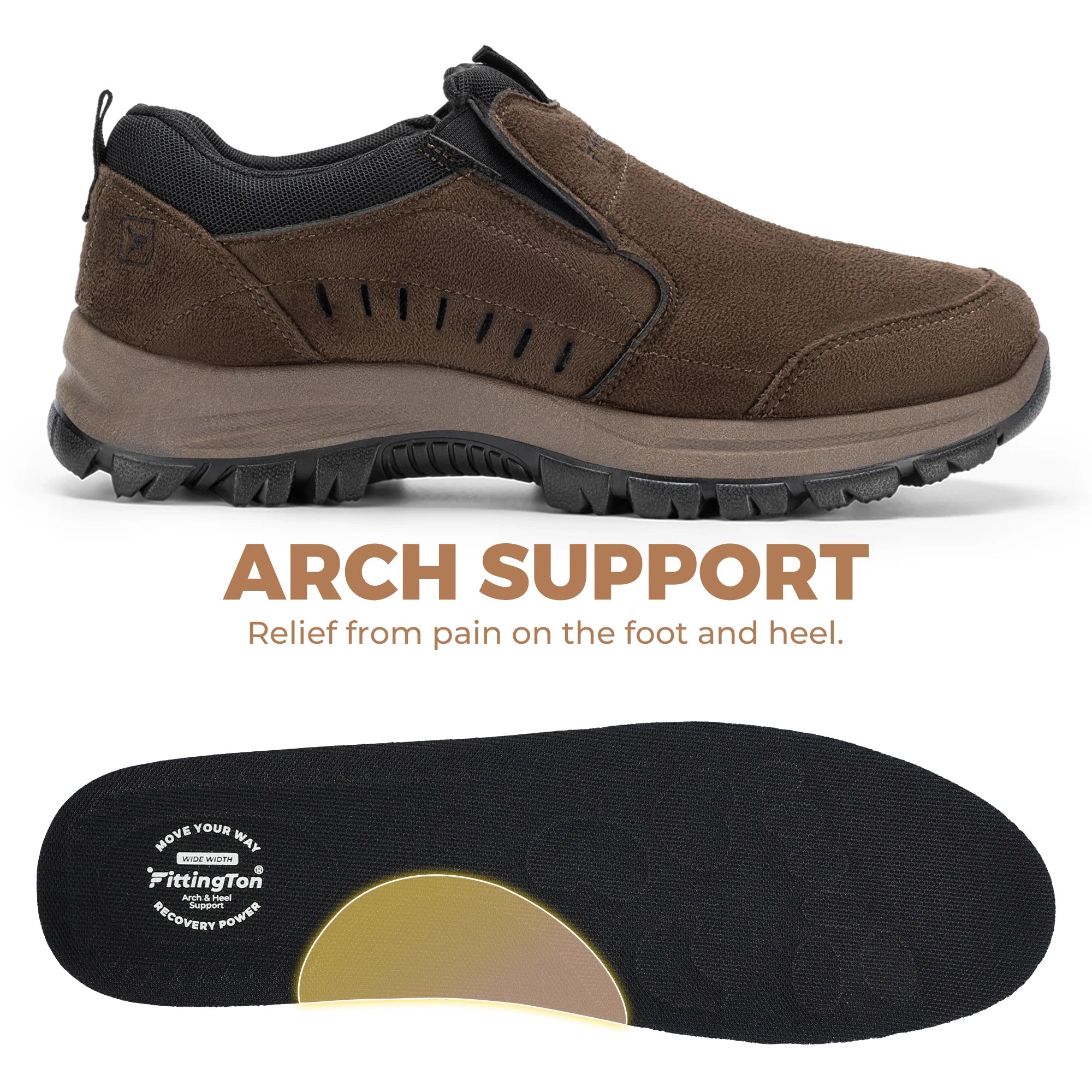 Men's Lightweight Shoes With Arch Support Insoles For All-Day Comfort - Flat Slip-On Loafers For Business Casual Wear