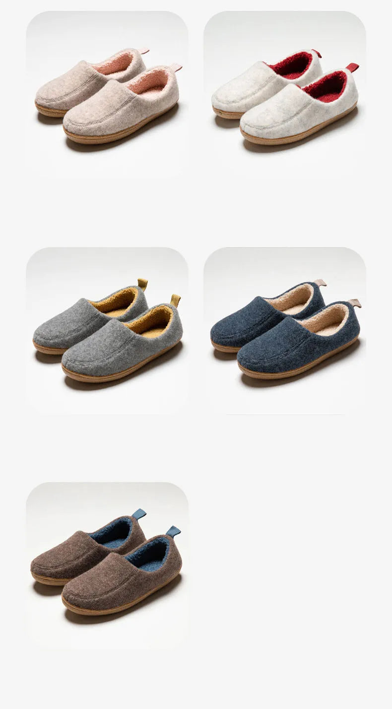 Women's Winter Warm Plush Slippers Slip-On Suitable For Indoor Outdoor and Bedroom Use Fluffy Classic Cotton Slippers For Ladies