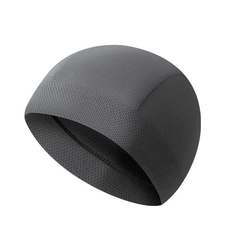 Outdoor Sports Cycling Hat Quick Drying Small Cap Motorcycle Ice Silk Breathable Hat Bike Helmet Liner Hat Running Skiing Headwe
