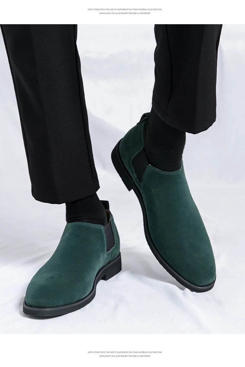 Plus Size 47 48 Men Outdoor Dress Walking Shoes Suede Leather Male Formal Business Oxford Gentleman British Chelsea Shoes