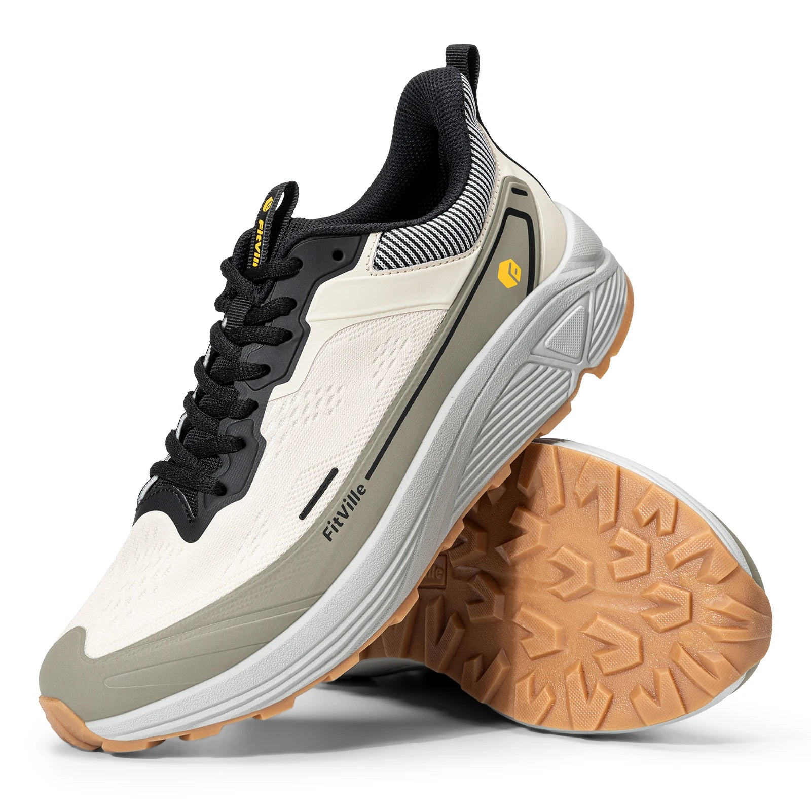 Men's Wide Well-Cushioned And Non-Slip Toe Box Sneakers - Lightweight & Breathable Running Shoes For Swollen feet