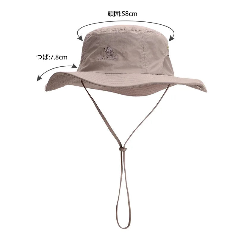 Outdoor Hiking Hats Anti-ultraviolet Summer Sun Caps Sports Climbing Sun Shading Fisherman Western Cowboy Hat