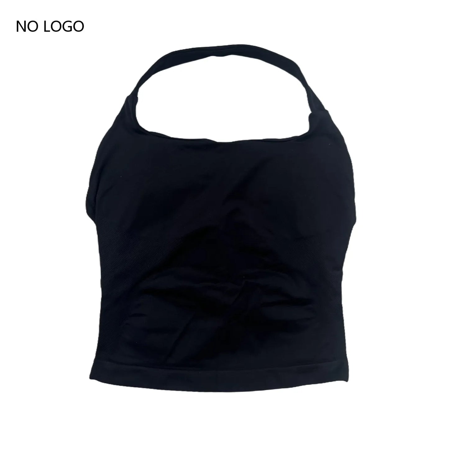 Impact Halter Top Sportswear Woman Gym Push-Up Bra Backless Yoga Tank Top Fitness Workout Activewear Gym Clothes Sports Shirts