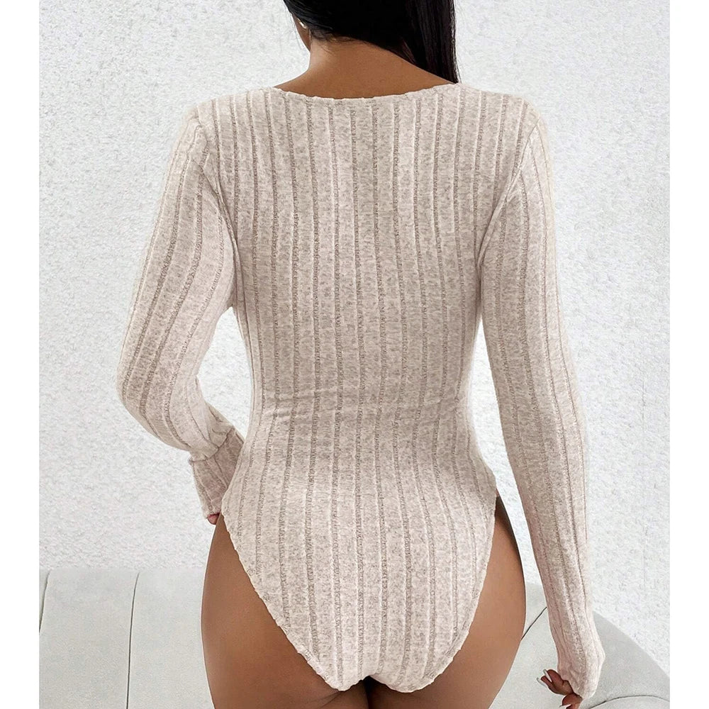Women's Jumpsuits Autumn Sexy Plain Bowknot Ruffle Long Sleeve Plunge Neck Regular Casual Jumpsuits