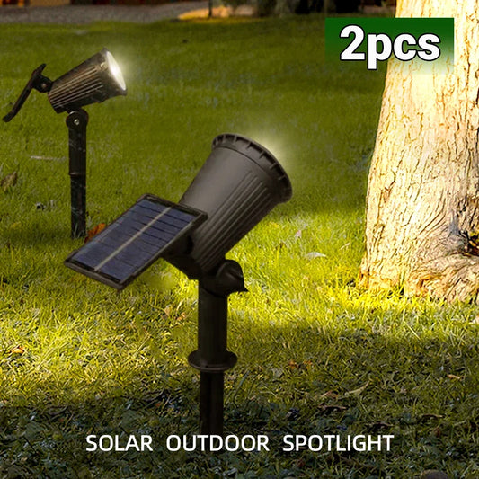 9 LED-zonnespots IP65 waterdicht, RGB-zonne-landschapsverlichting voor buiten, helderheid instelbaar, geschikt voor palmbomen in de tuin