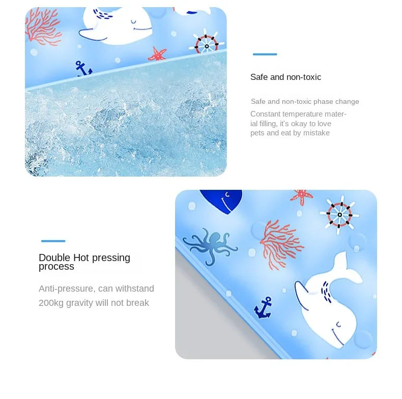 Dog Cooling Mat Summer Pet Cold Bed Extra Large For Small Big Dogs Pet Accessories Cat Durable Blanket Sofa Cat Ice Pad Blanket