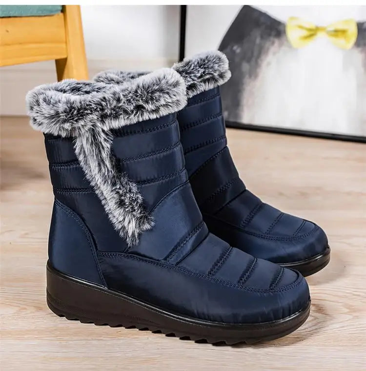 Boots Woman Snow New Women Shoes Platform Shoes Women Fashion Mid Women's High Boots 2025 Trend Botas Mujer Winter Shoes Boots