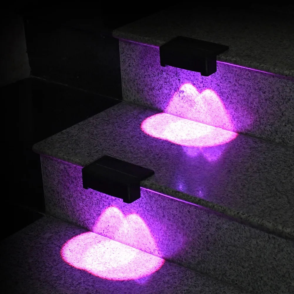 Solar Fence Light Outdoor RGB/Fixed Color Deck Light IP65 Waterproof Solar Outdoor Light for Garden Yard Railing Wall Step Patio