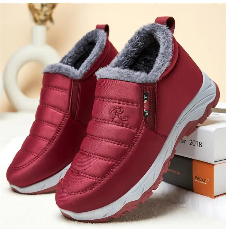 Women Boots Snow Platform Plush Women Shoes Slip On Boots For Unisex Shoes Fashion Ankle Boots Casual Punk Botas Mujer Winter