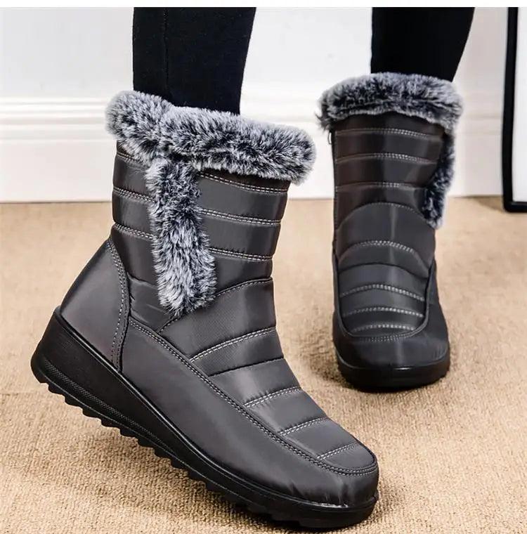 Boots Woman Snow New Women Shoes Platform Shoes Women Fashion Mid Women's High Boots 2025 Trend Botas Mujer Winter Shoes Boots