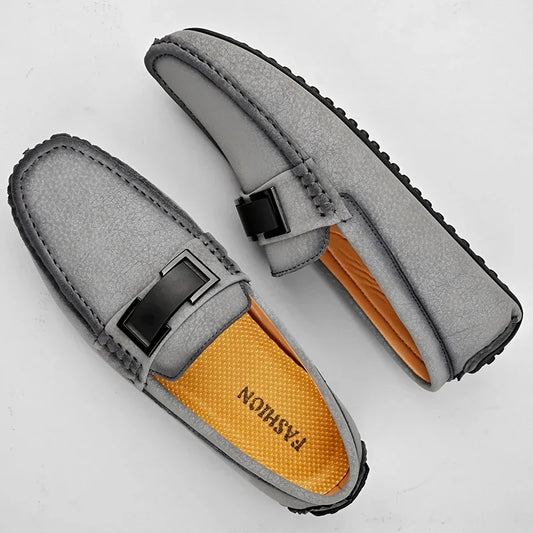 New Large Size 47 48 49 Casual Loafers for Men Yellow Grey Mens Popular Moccasin Fashion Italian Youth Driver Driving Shoes