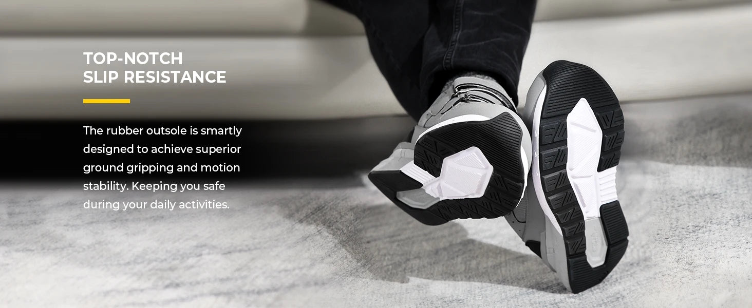 Men's Diabetic Shoes For Extra Wide Width Adjustable Closure Walking Shoes Slip-On Sneakers For Swollen Foot and Pain Relief