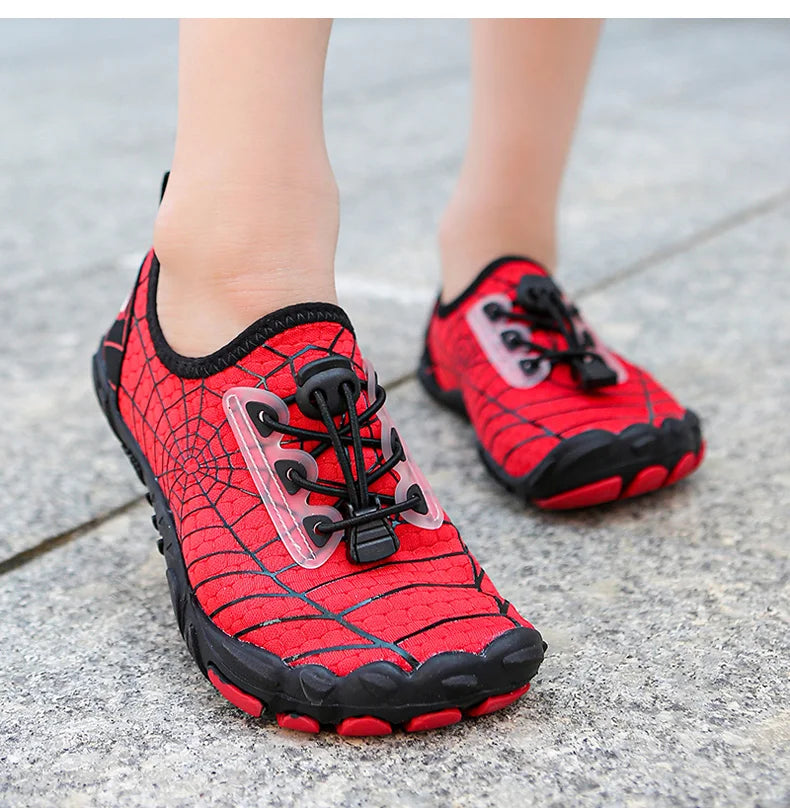 Kids Aqua Beach Water Shoes – Non-Slip Barefoot Swim Shoes for Children & Babies Summer Pool and Beach Footwear