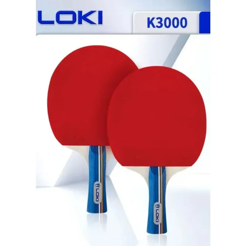 K5000 K3000 K1000 Table Tennis Racket Set 2pcs Home Entertainment Ping Pong Rackets with Blue Colour Ping Pong Rubber