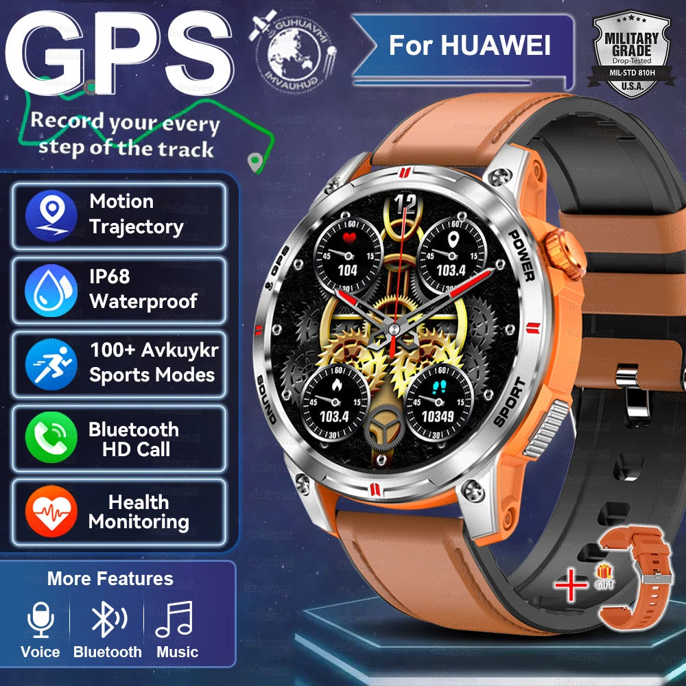 2025 New GPS Sports Smart Watch Men Waterproof Fitness Tracker Bluetooth Call 400MAH Battery Bracelet Smartwatch For Woman - Compatible with Xiaomi IOS