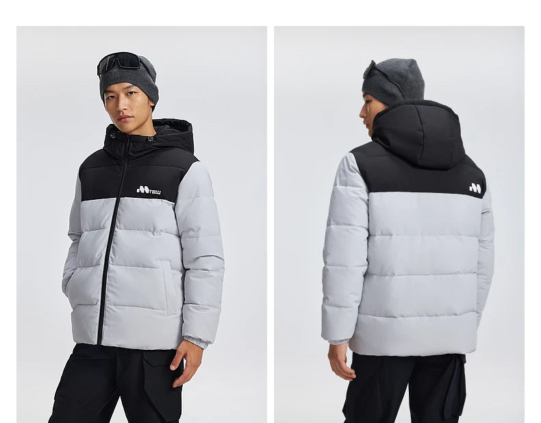 Unisex Winter Hooded Soft Cotton Padded Coat, Drawstring Warm Outerwear Jacket For Men & Women