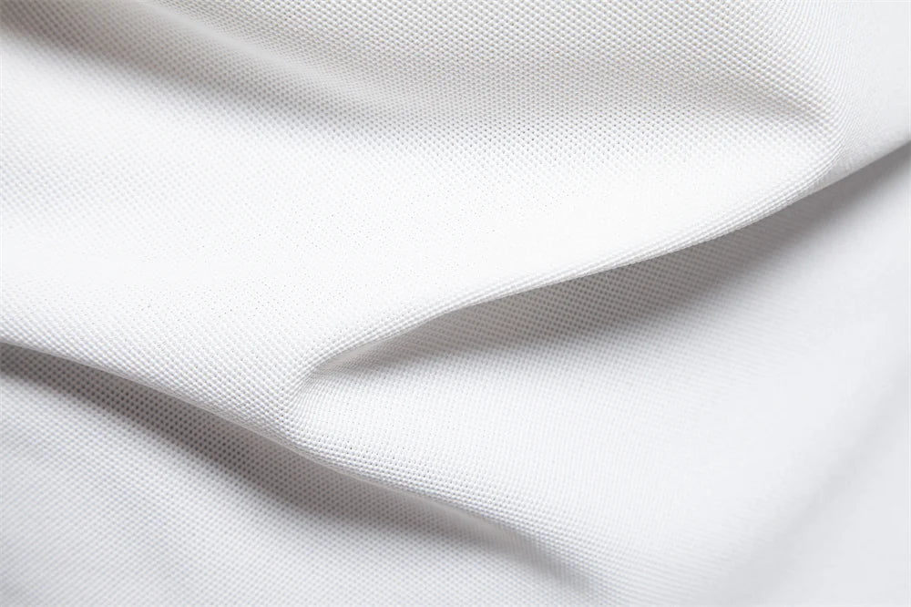 Men's Summer V-Neck Striped Polo Shirt Breathable Slim Fit Polo Shirts for Men Lightweight Casual Athletic Polo