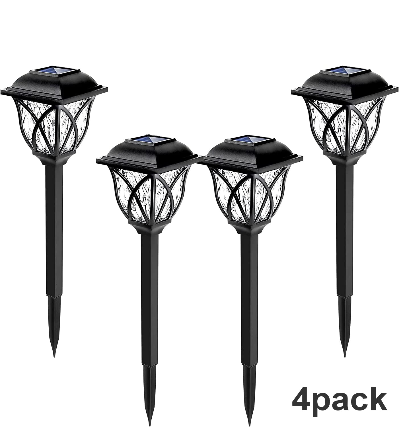 1-10 Pack Solar Yard Lights Bright Lawn Lights Outdoor Waterproof Led Solar Pathway Lights Landscape Path Lights