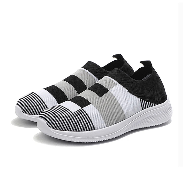 Fashion Women Sneakers Flat Shoes Woman Vulcanized Sneaker Women Slip On Sock Shoes Plus Size Women's Sneaker Zapatos De Mujer