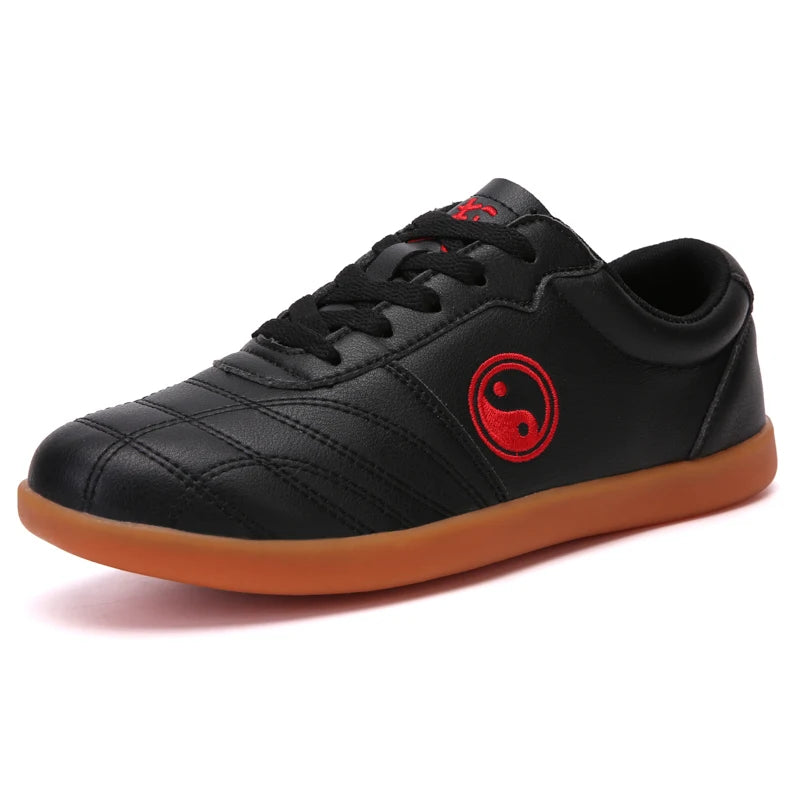 Women’s Genuine Leather Tai Chi Shoes – Breathable Cowhide Sole Martial Arts Training Shoes for Tai Chi, Qigong & Kung Fu