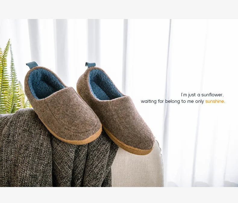 Women's Winter Warm Plush Slippers Slip-On Suitable For Indoor Outdoor and Bedroom Use Fluffy Classic Cotton Slippers For Ladies