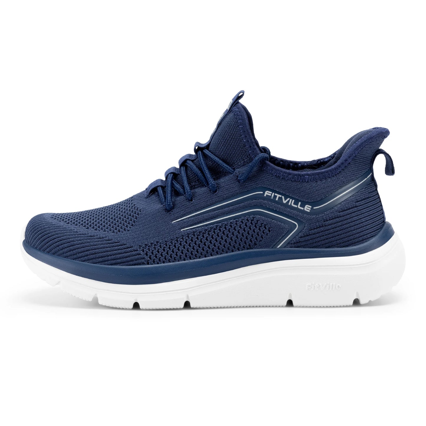 Thick Sole Running Shoes Men's Sneakers Shock Absorbing Rebound Lightweight For Swollen Feet Arch Support Wide Shoes